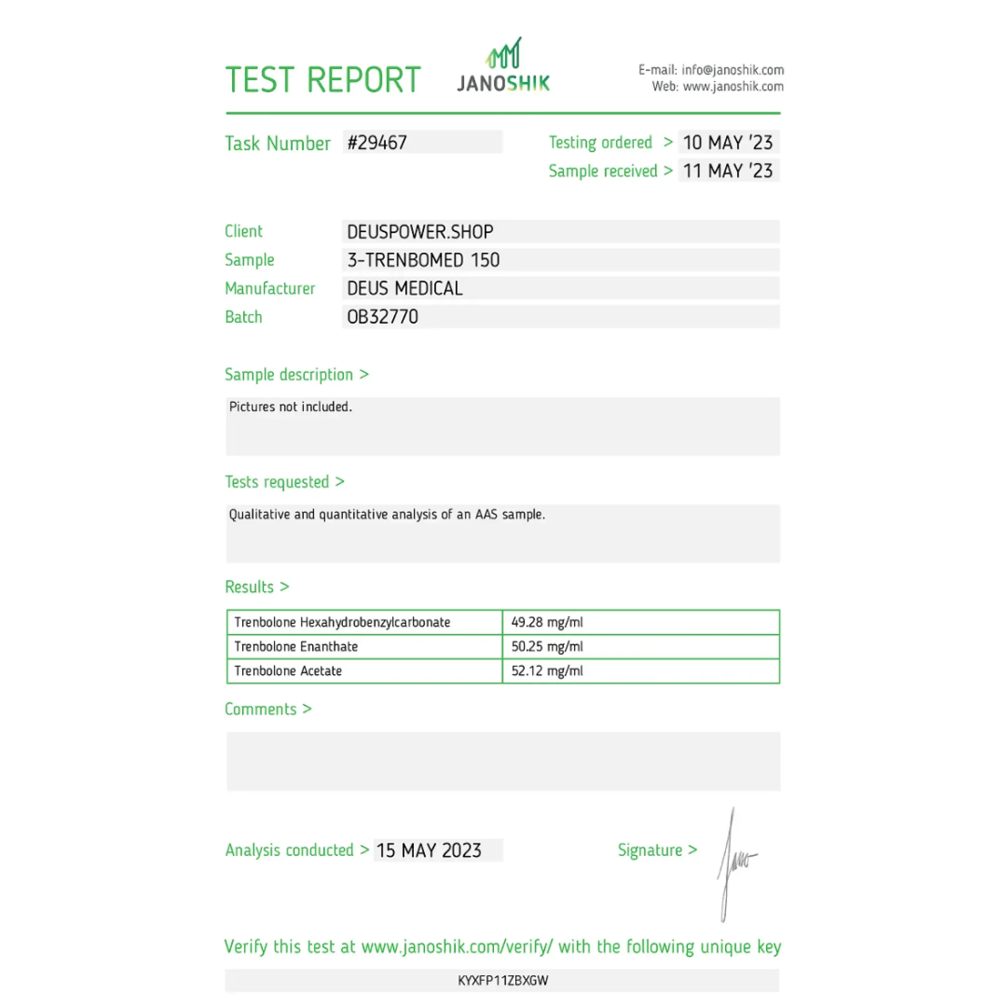 TRENBOMED 150 DeusMedical