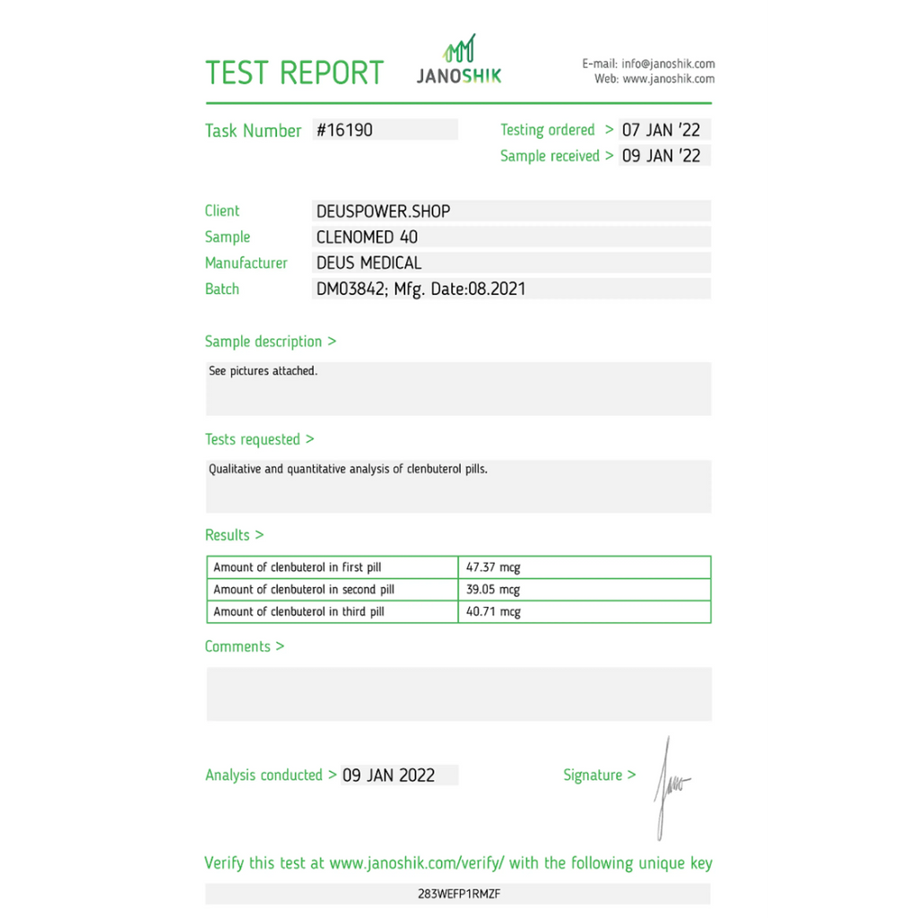 CLENOMED 40mg DeusWarehouse