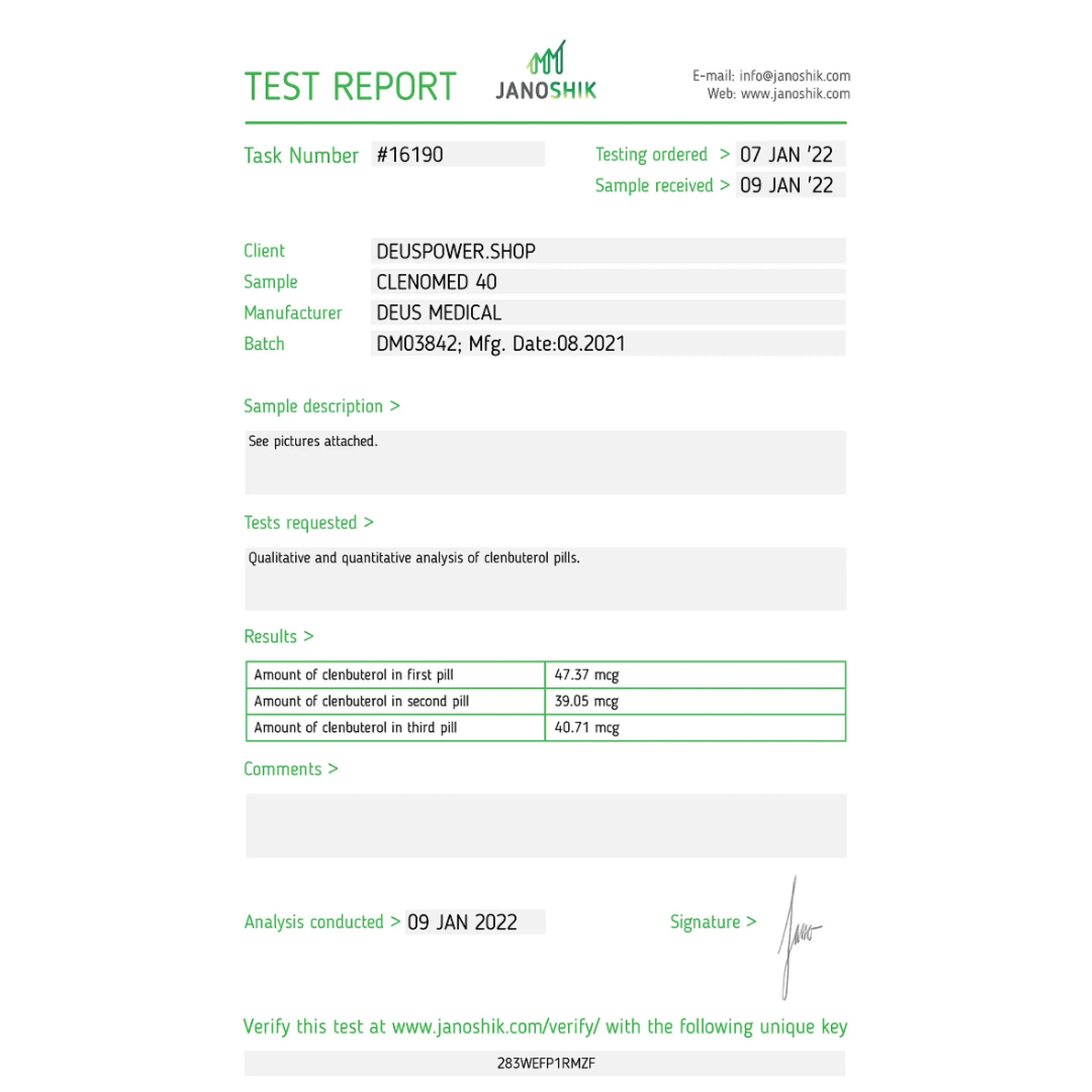 CLENOMED 40mg DeusWarehouse
