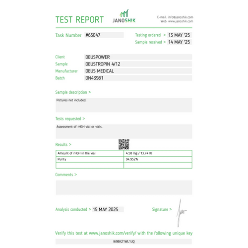 DEUSTROPIN 4/12 DeusMedical