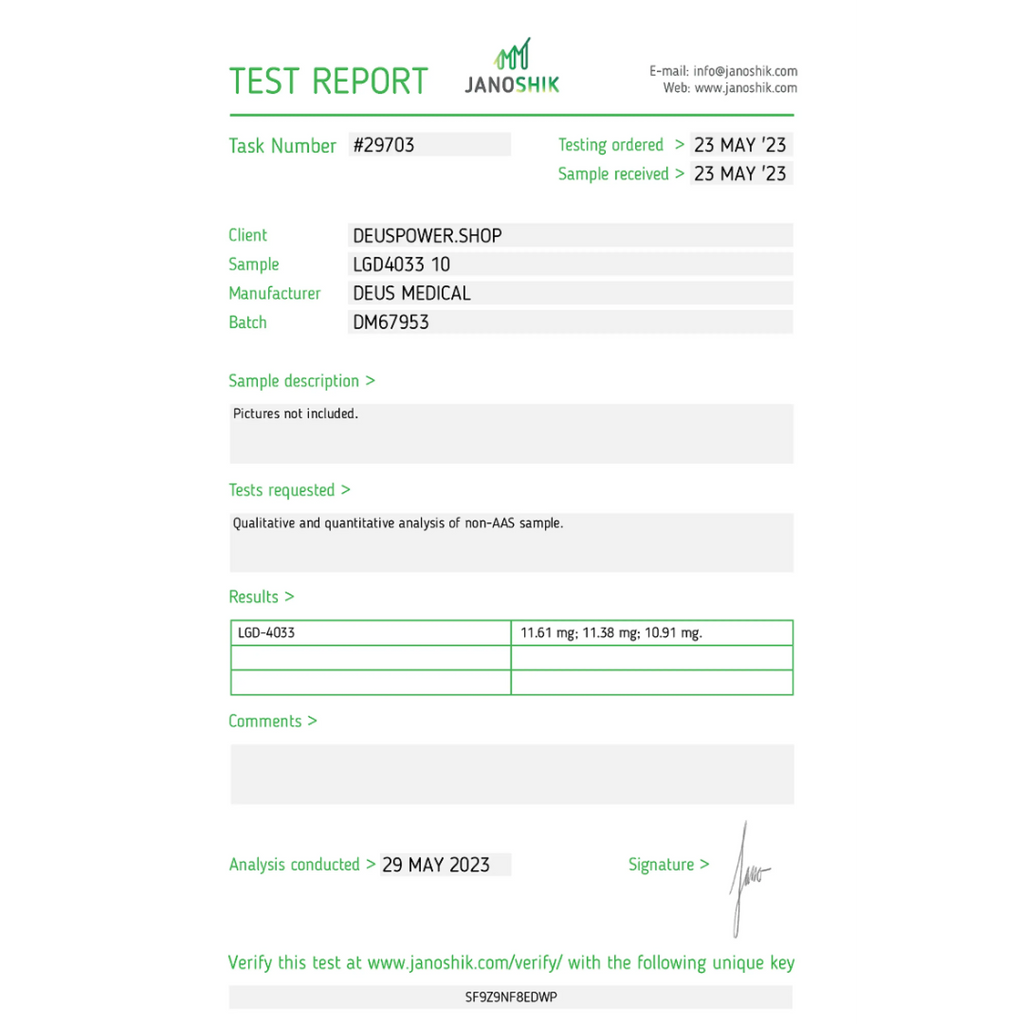 LGD4033 10mg DeusWarehouse