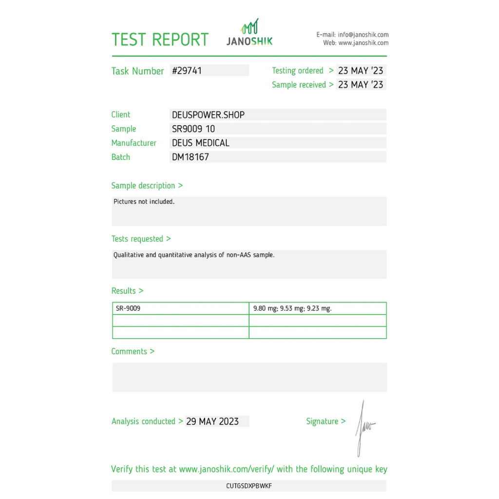 SR9009 10mg DeusWarehouse