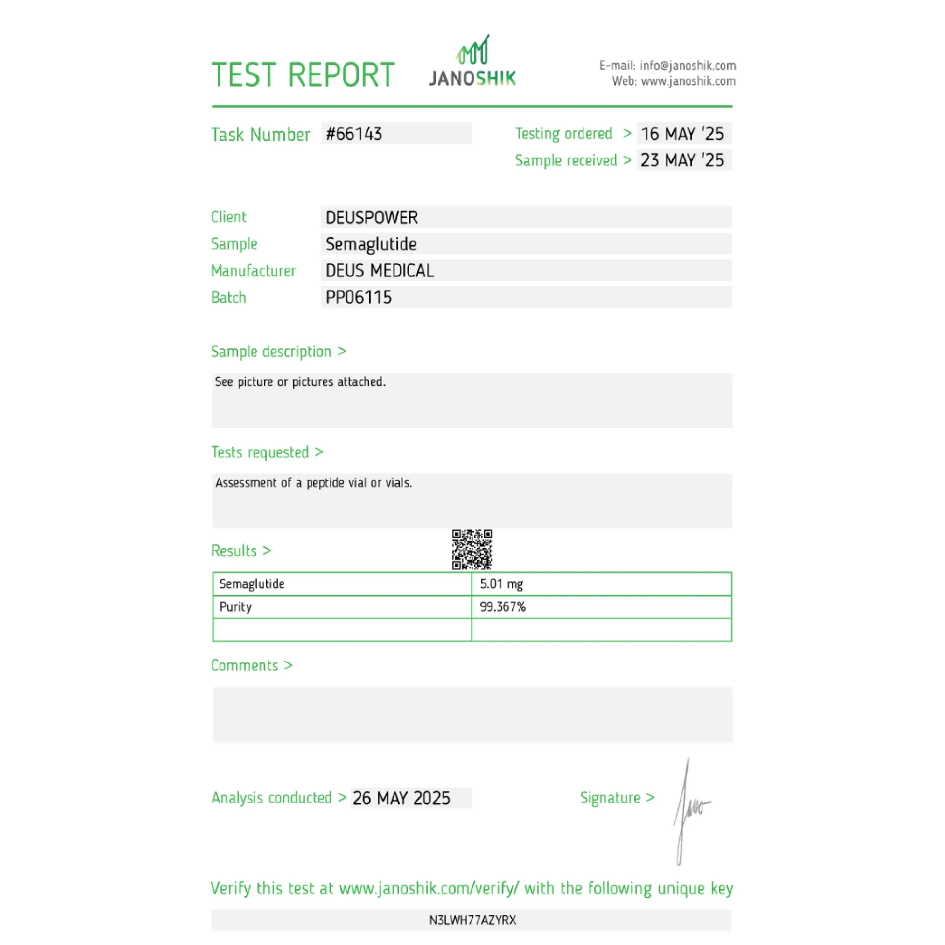 SEMAGLUTIDE 5mg DeusWarehouse