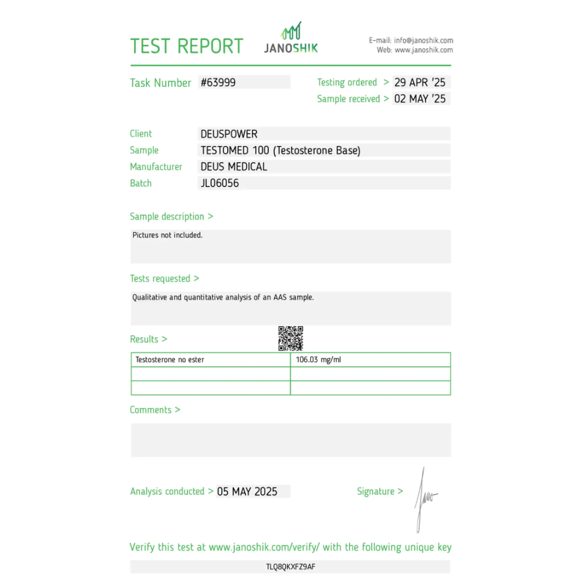TESTOMED 100 DeusMedical