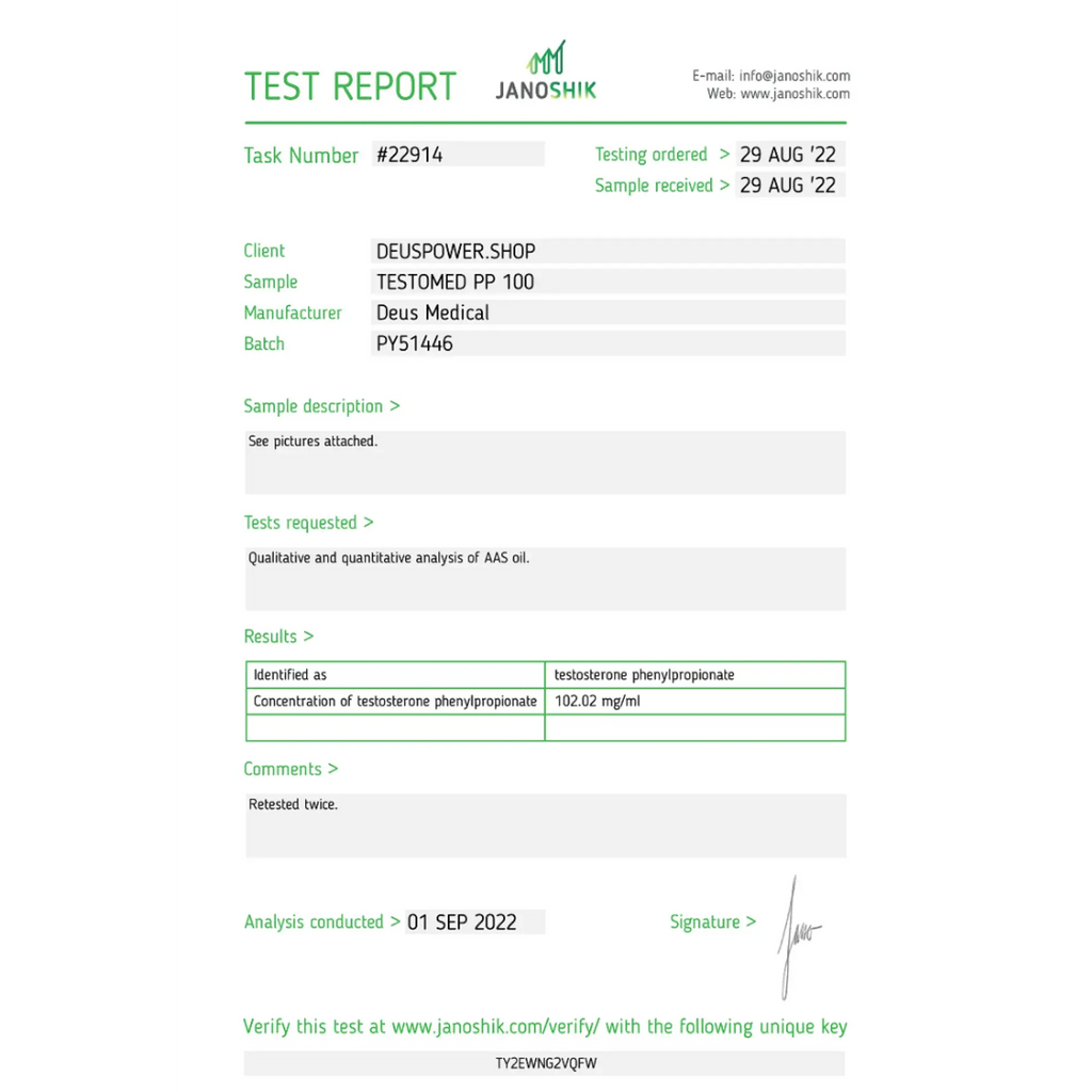 TESTOMED PP 100 DeusMedical