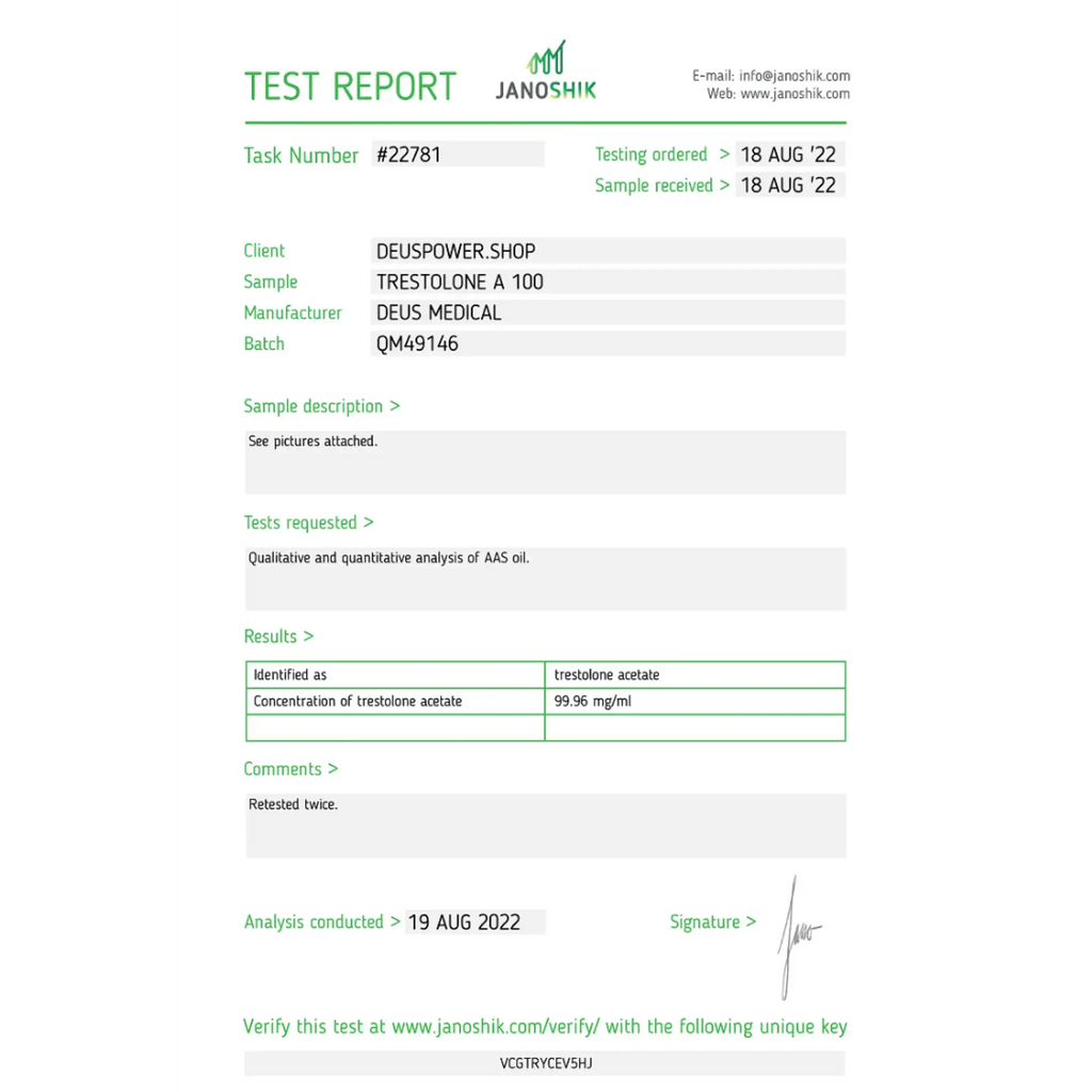 TRESTOLONE A 100 DeusMedical