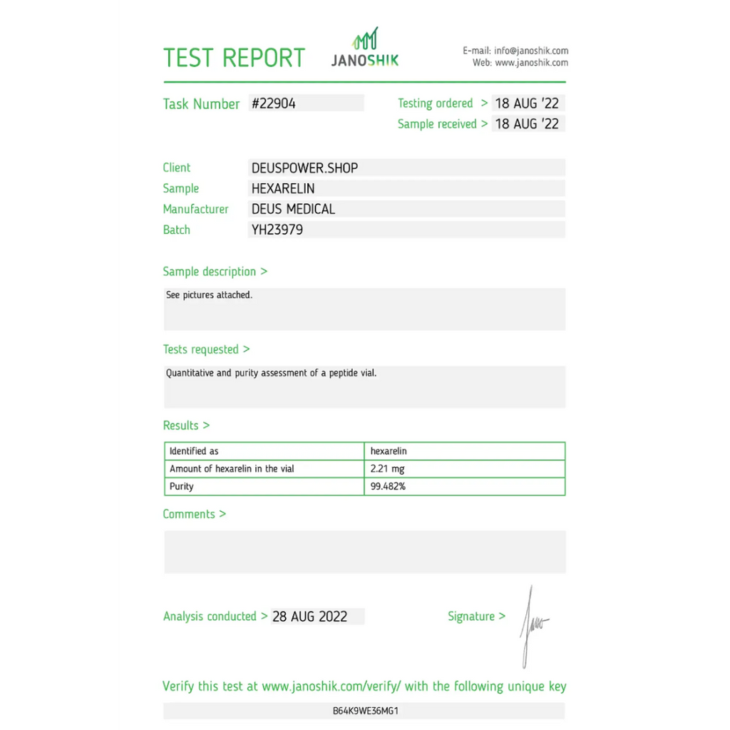 HEXARELIN DeusMedical